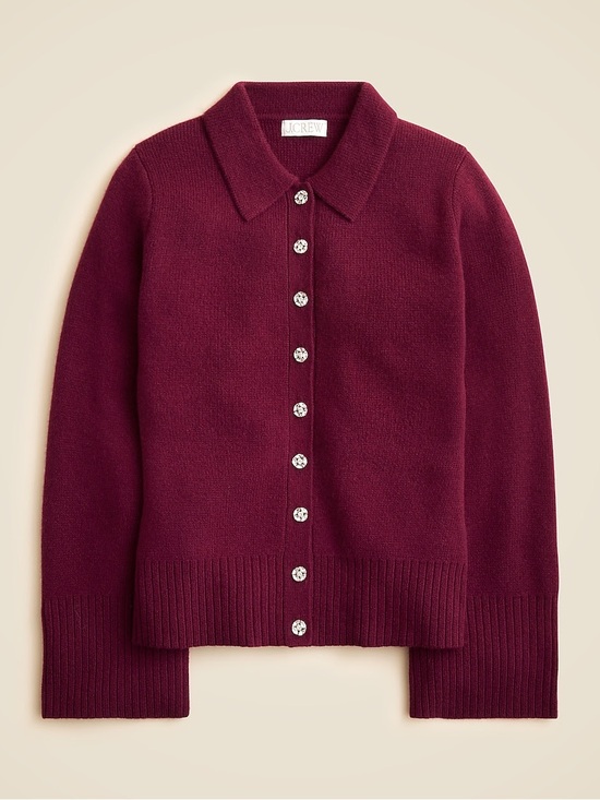 J. Crew Sweaters - J.Crew Milano-Stitch Cinched-Waist Cardigan with Embellished Buttons, NWT